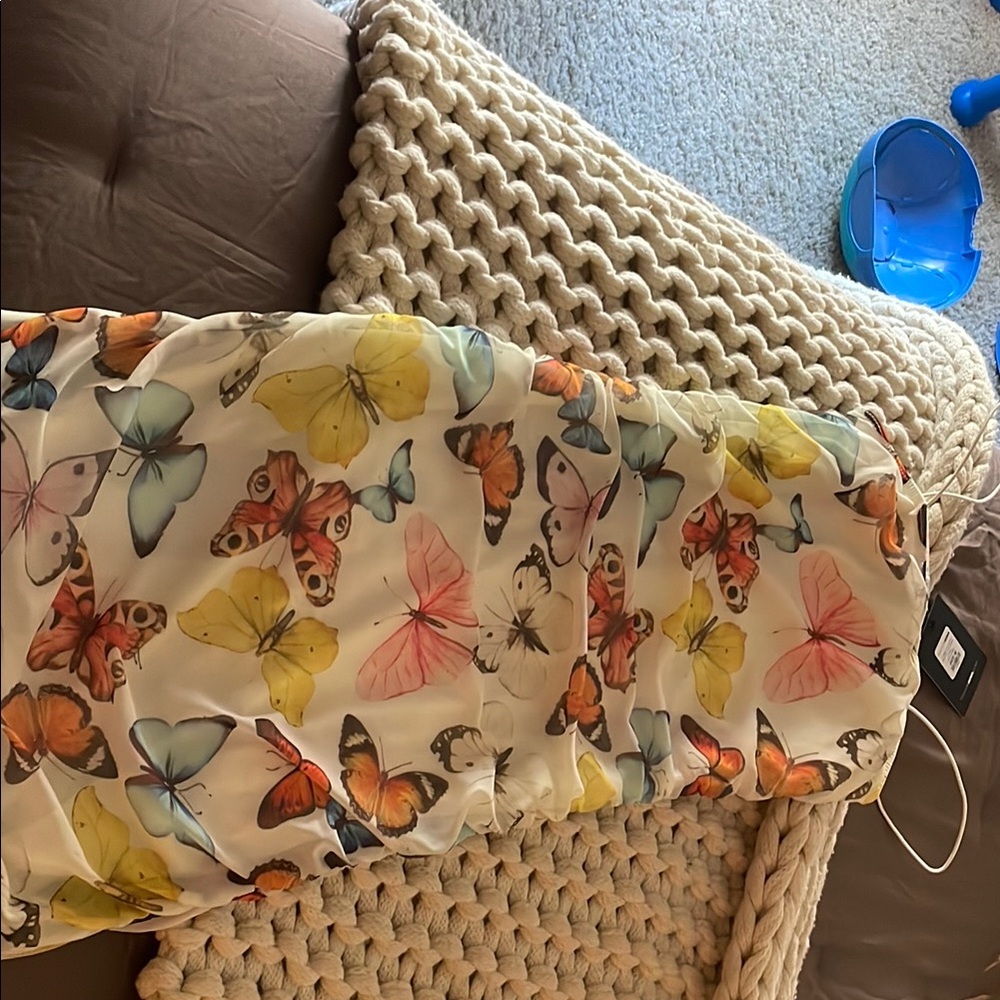 FASHION NOVA Colorful Butterfly Print Dress